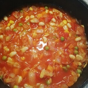 トマト缶で（*'∀'人）★キャベツと野菜のスープ★